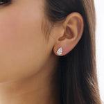 Load image into Gallery viewer, Pear-Cut Diamond Stud Earrings