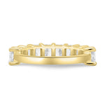 Load image into Gallery viewer, 18K Gold Half Radiant Cut Eternity Band