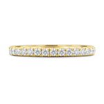 Load image into Gallery viewer, 18K Gold Two Third Pavé Diamond Wedding Band
