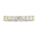Load image into Gallery viewer, 18K Gold Half Uprong Diamond Band