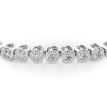Load image into Gallery viewer, Beaded Bezel Tennis Bracelet