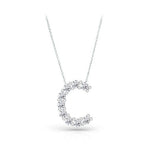 Load image into Gallery viewer, Diamond Initial Necklace