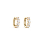 Load image into Gallery viewer, Diamond Huggie Earrings