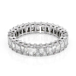 Load image into Gallery viewer, 18K Gold Full Emerald Cut Eternity Band