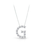 Load image into Gallery viewer, Diamond Initial Necklace