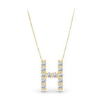 Load image into Gallery viewer, Diamond Initial Necklace