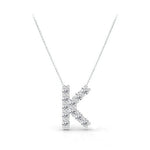 Load image into Gallery viewer, Diamond Initial Necklace
