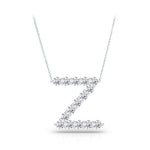 Load image into Gallery viewer, Diamond Initial Necklace