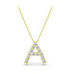 Load image into Gallery viewer, Diamond Initial Necklace
