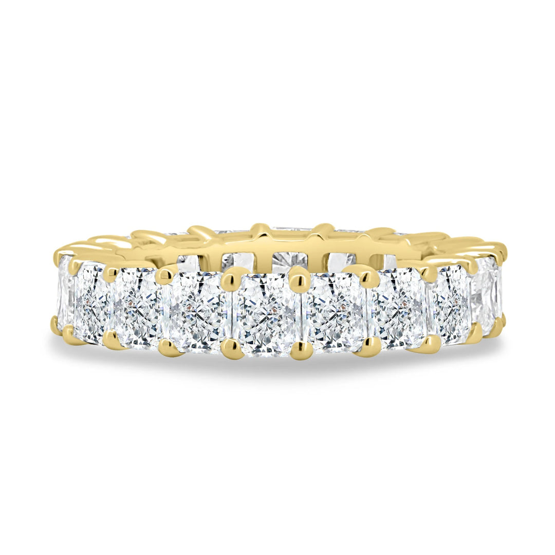 18K Gold Full Radiant Cut Eternity Band