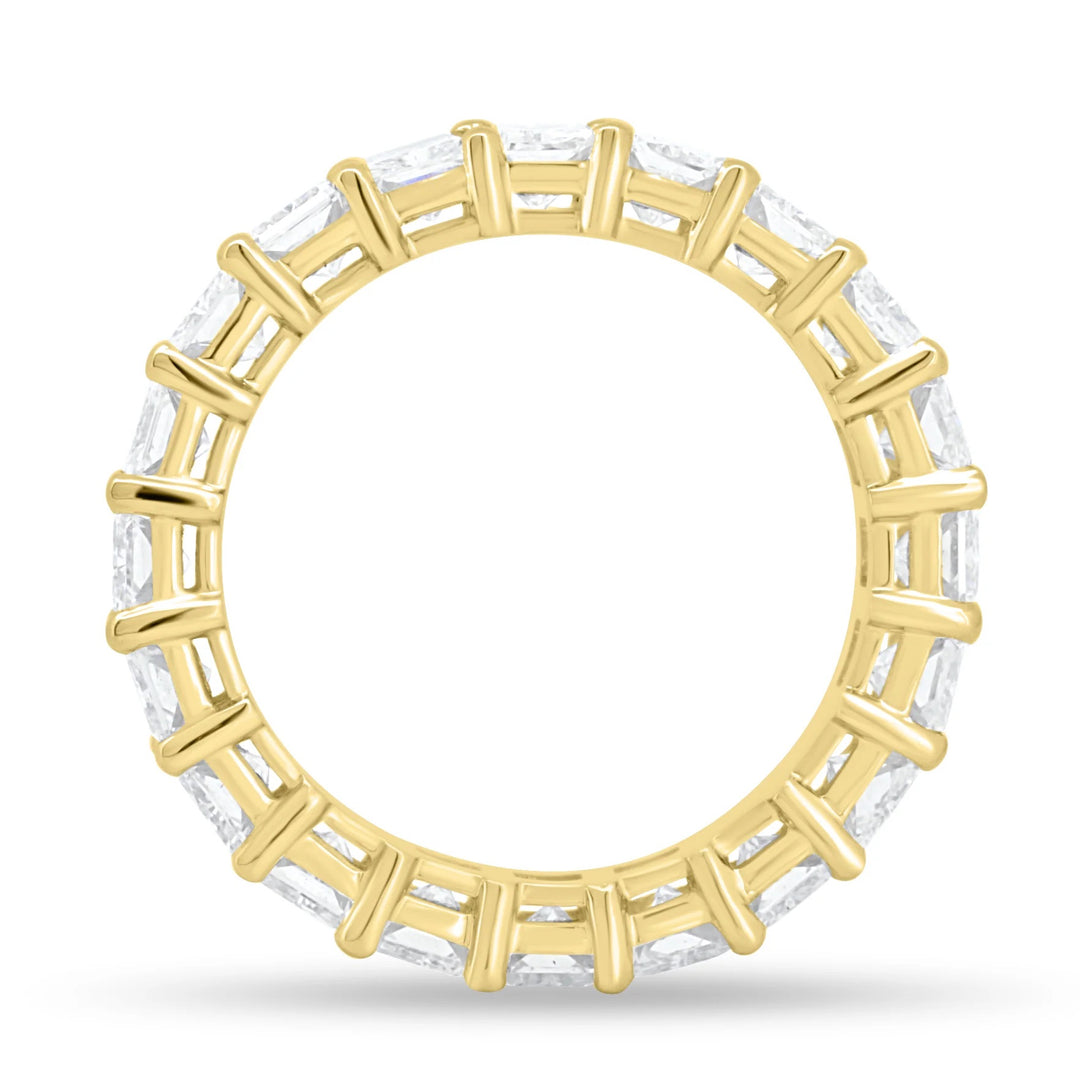 18K Gold Full Radiant Cut Eternity Band