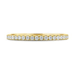 Load image into Gallery viewer, 18K Gold Half Pavé Diamond Wedding Band
