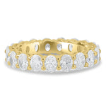 Load image into Gallery viewer, 18K Gold Full Oval Diamond Eternity Band
