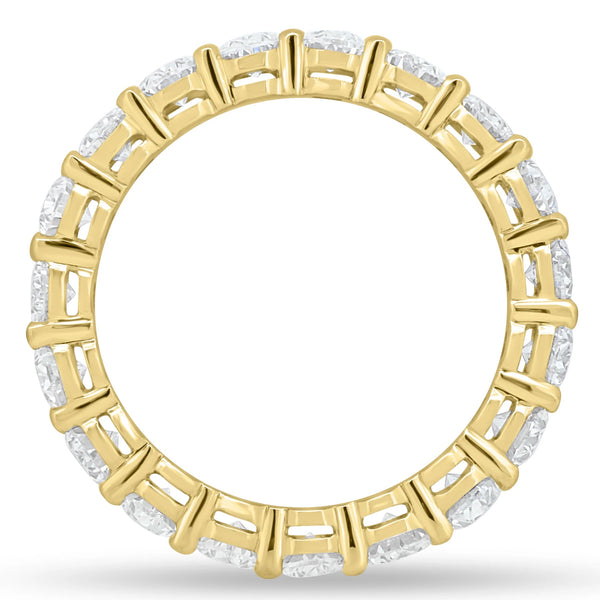 18K Gold Full Oval Diamond Eternity Band