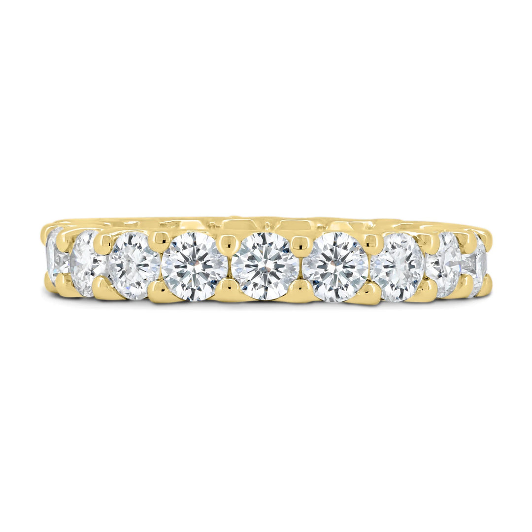 18K Gold Full Uprong Diamond Eternity Band
