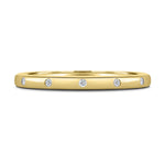 Load image into Gallery viewer, 18K Gold Diamond Sprinkle Wedding Band
