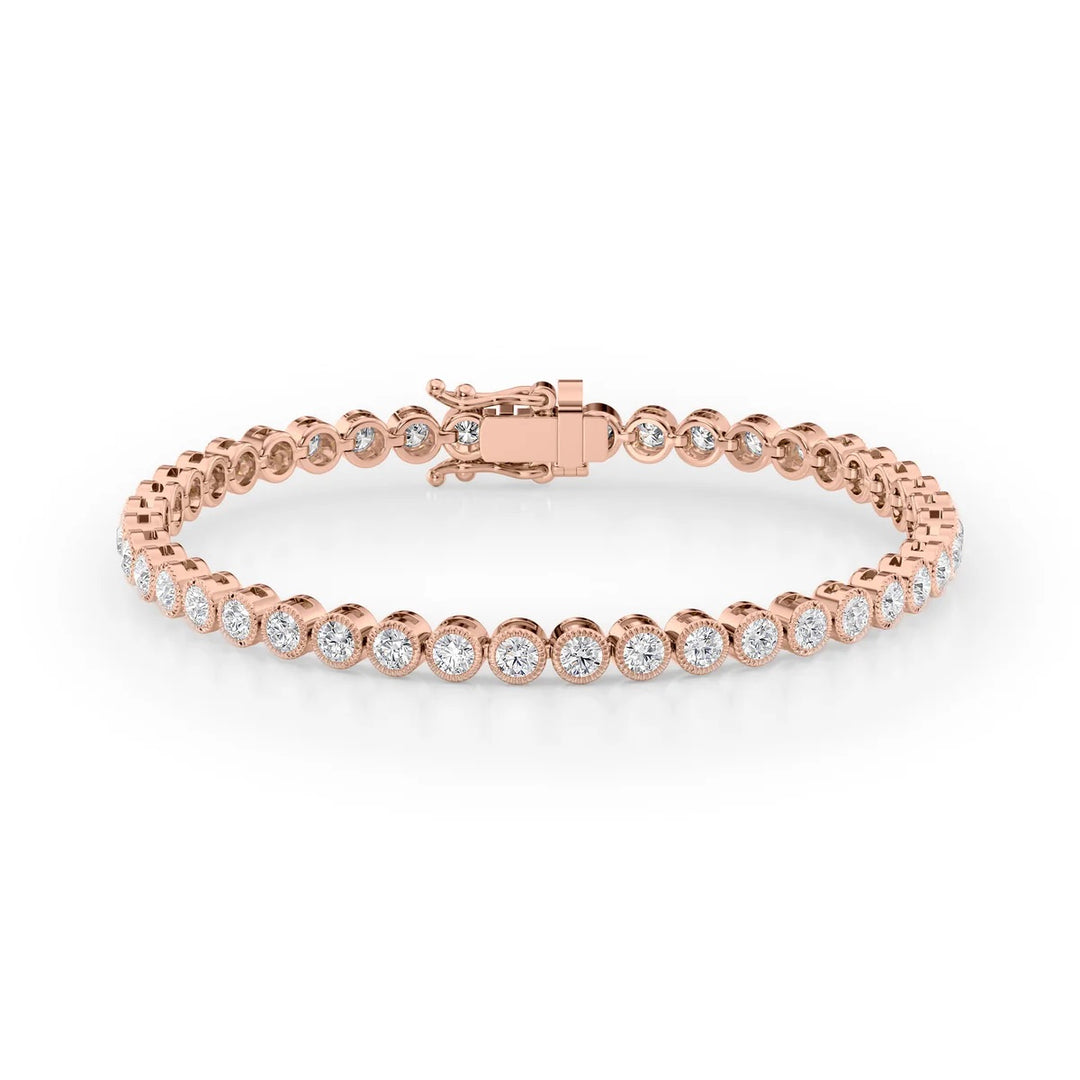 Beaded Bezel Tennis Bracelet