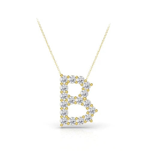 Diamond Initial Necklace