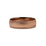 Load image into Gallery viewer, 18K Gold Men’s Wedding Band with Milgrain Edges

