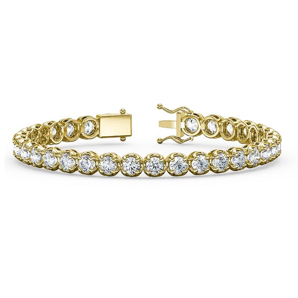 Crown Setting Tennis Bracelet