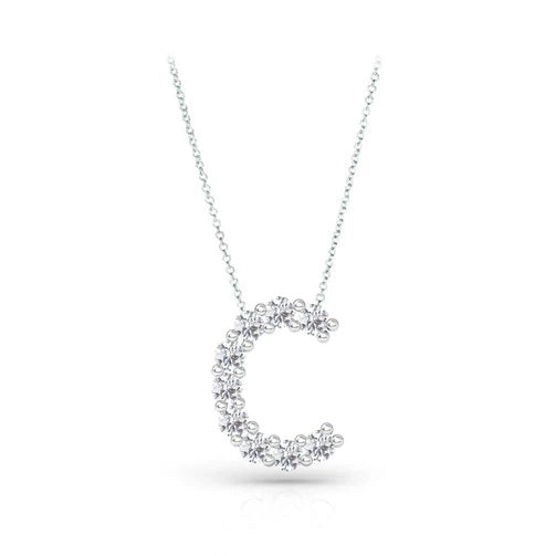 Diamond Initial Necklace