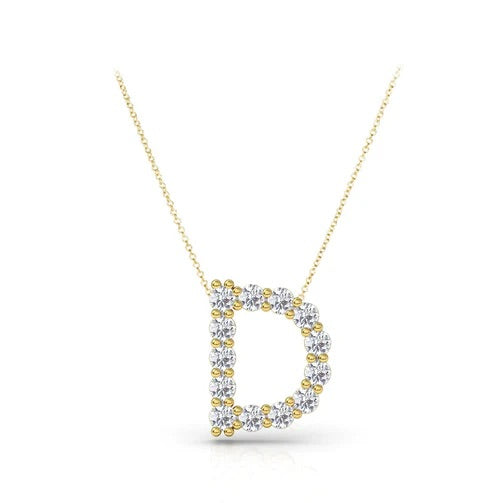 Diamond Initial Necklace
