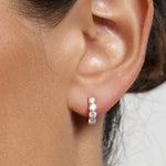 Load image into Gallery viewer, Diamond Huggie Earrings
