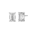 Load image into Gallery viewer, Emerald Cut Diamond Stud Earrings
