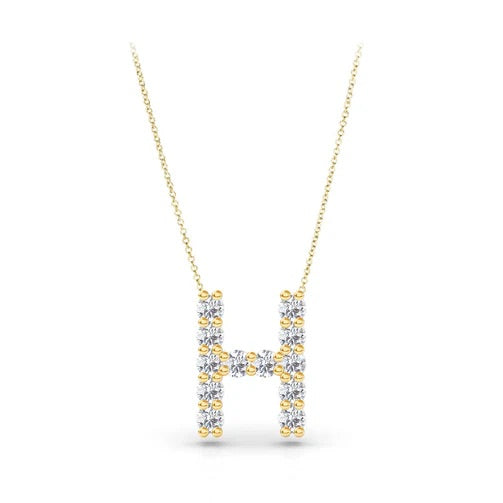 Diamond Initial Necklace