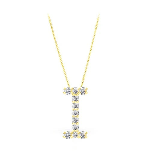 Diamond Initial Necklace
