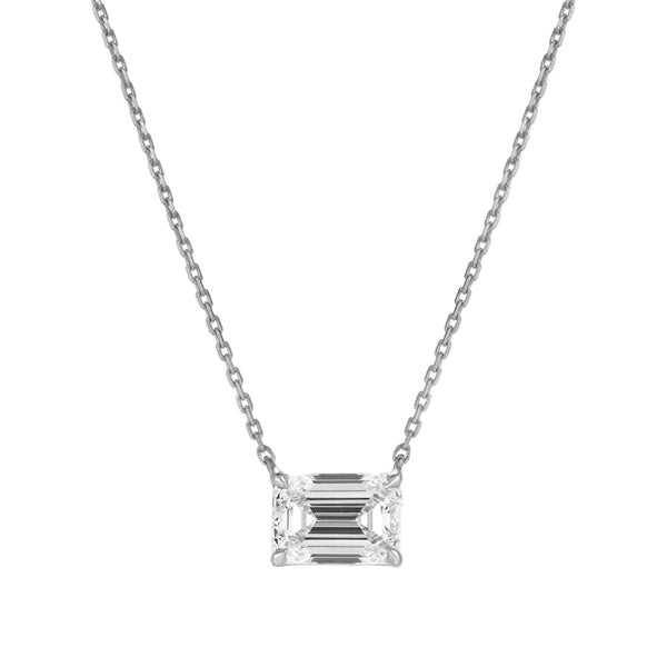 Verde Emerald Solitaire Necklace