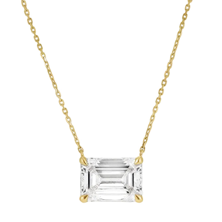 Verde Emerald Solitaire Necklace