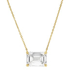 Load image into Gallery viewer, Verde Emerald Solitaire Necklace
