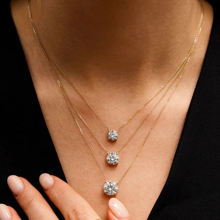 Étoile Floating Diamond Necklace