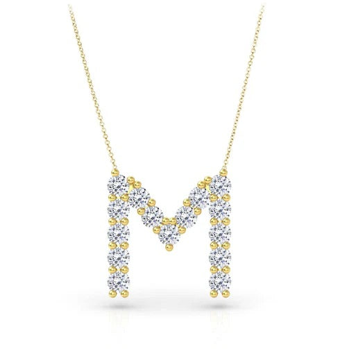 Diamond Initial Necklace