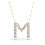 Load image into Gallery viewer, Diamond Initial Necklace
