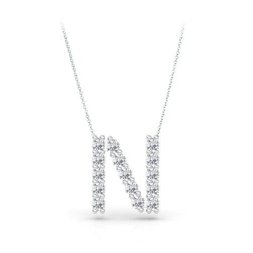Diamond Initial Necklace