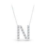 Load image into Gallery viewer, Diamond Initial Necklace
