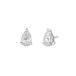 Load image into Gallery viewer, Pear-Cut Diamond Stud Earrings
