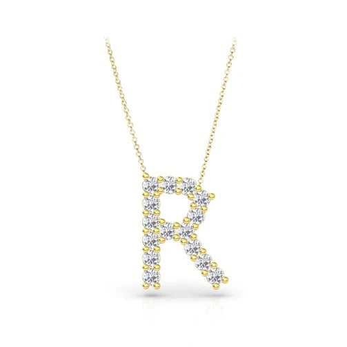 Diamond Initial Necklace