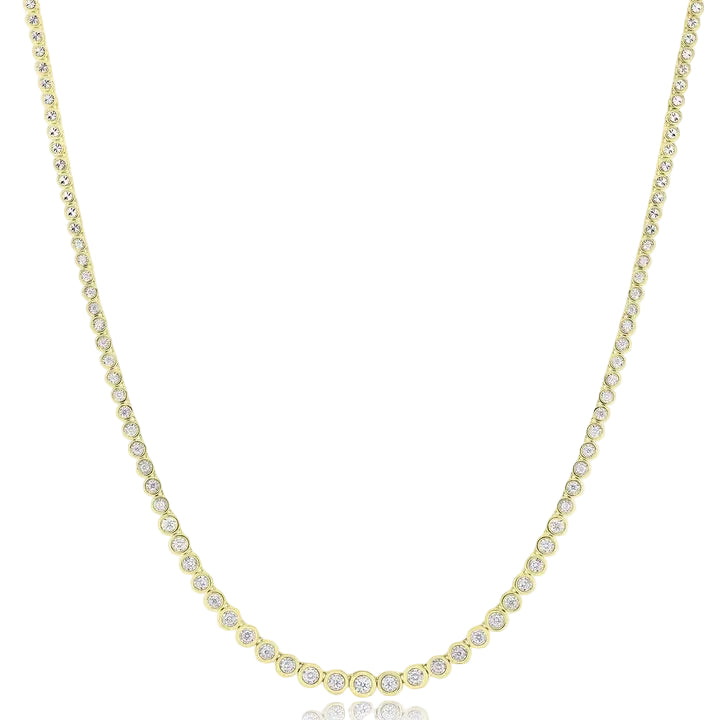 Bezel Diamond Tennis necklace