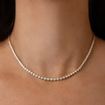 Load image into Gallery viewer, Bezel Diamond Tennis necklace
