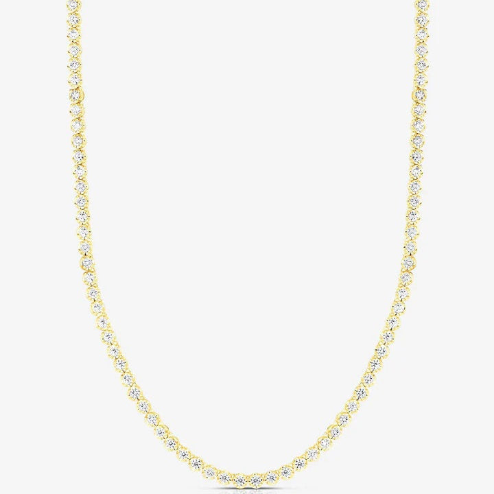 Crown Diamond Tennis necklace