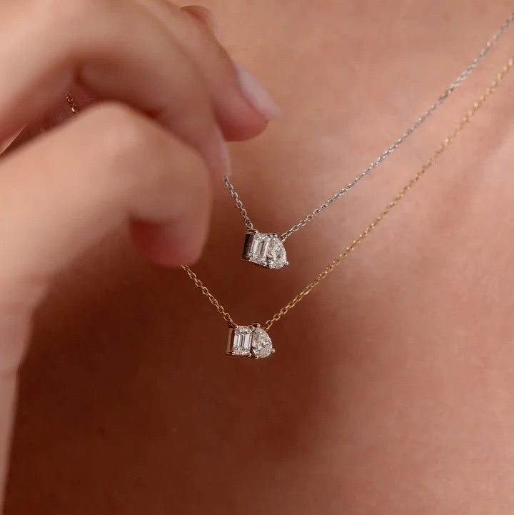 Toi et Moi Diamond Necklace