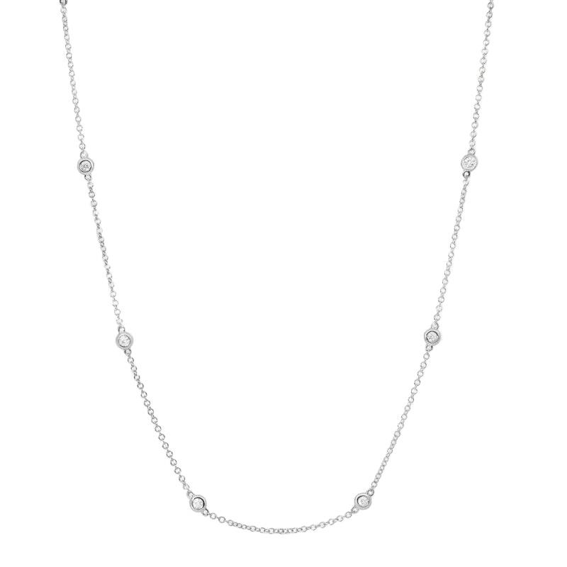 Celeste Bezel Diamond Necklace