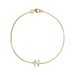 Load image into Gallery viewer, Diamond Initial Bracelet
