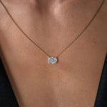 Load image into Gallery viewer, Luna Oval Diamond Necklace
